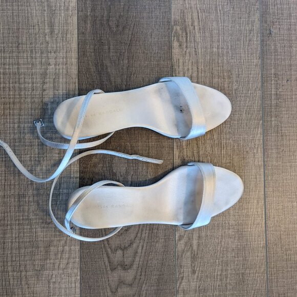 Loeffler Randall Alice Cream Satin Sandal 8.5 - Picture 2 of 11